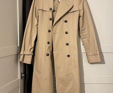 HOBBS Trench Coat Double-breasted Trench Coat With Buckled Belt