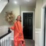 maxi balloon sleeve dress Image 3