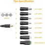 Zolt 12W Universal Power Adapter 3V 4.5V 5V 6V 7.5V 9V 12V Power Supply AC DC Adaptor for Household Electronics, 1000mA Max. Image 2