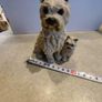 Care in terrier figurine hand made and painted. Image 2