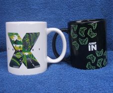 X-BOX (Microsoft gaming) - "Jump In" & X-Series promotional / merchandise mugs (clean unused condition)