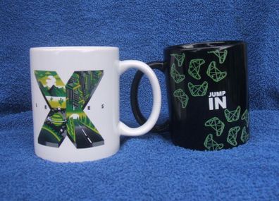 X-BOX (Microsoft gaming) - "Jump In" & X-Series promotional / merchandise mugs (clean unused condition)