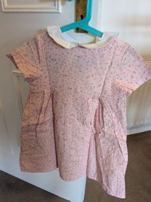 Kirbee Girls Pink Floral Dress (Size 5-6 Years)