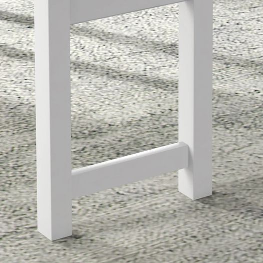 Dining Set, 4-Piece Dining Table Set, 1 Table, 1 Bench, 2 Chairs, Gray + White
