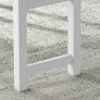 Dining Set, 4-Piece Dining Table Set, 1 Table, 1 Bench, 2 Chairs, Gray + White Image 4