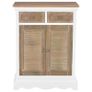 Sideboard White 60x30x80 cm Solid Wood Image 4
