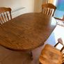 Extendable Mahogany table with 6 chairs Image 4