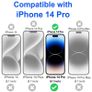 For iPhone 14 Pro Tempered Glass Screen Protector Saver Cover Case Friendly New - FHT29IPTG Image 7