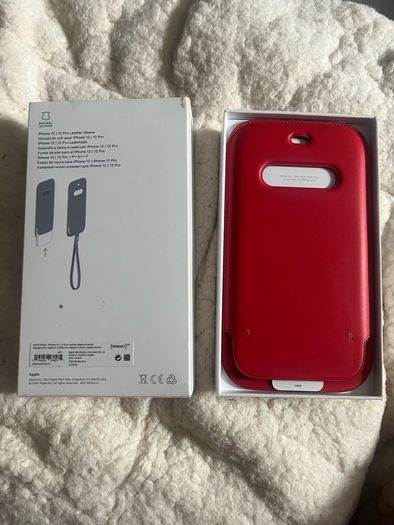 Apple IPhone 11 12 13 14 Pro Leather sleeve cover case with MagSafe original
