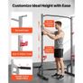Power Cage Squat Rack, Multifunctional Power Rack Home Gym, Strength Training Workout Equipment with 4 Band Pegs, Adjustable J-Hooks & Safety Bars for Barbell Squat Bench Press Pull-Up Image 3