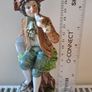 Vintage boy with bird figurine Capodimonte style Image 3