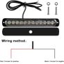 Clear Lens 12LEDSx4 Utility Strip Light Bar Surface Mount for 12V-24V Image 7