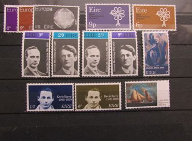 Ireland 1970.Lot of Mint never hinged Stamps Inc Kevin Barry,Terence MacSwiney