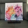 Zebra diamond picture on canvas Image 8