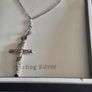 ladies silver chain and pendant Image 3