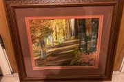 Aryclic painting framed