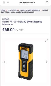 DeWalt 30m / 100ft Laser Distance Measurer