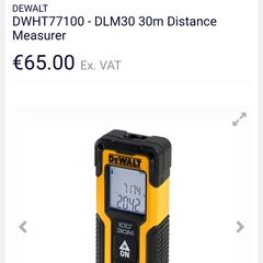 DeWalt 30m / 100ft Laser Distance Measurer