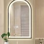 LED Bathroom Mirror Black Demister Dual LED Touch Switch Bright Light Vanity Mirror Image 9