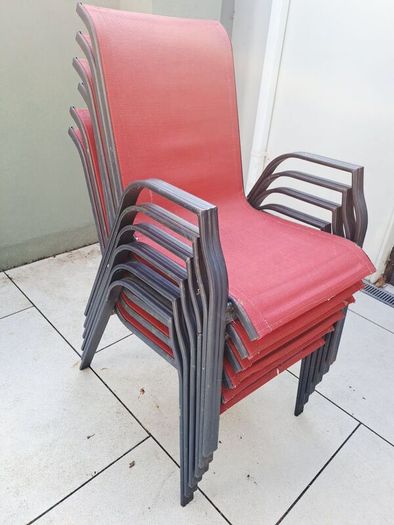 Patio garden chairs x 6