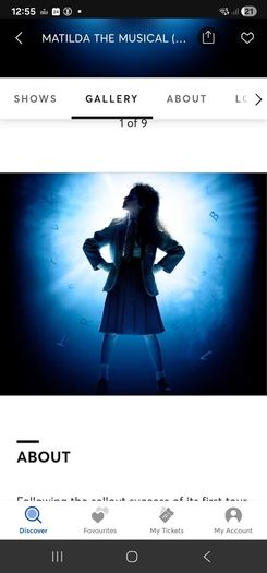 matilda tickets x 4