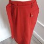 Next Tailoring Brick/Rust Coloured Skirt 12 Image 10