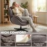 Wingback Velvet Armchair Image 5
