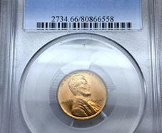 USA United States 1945 Lincoln Wheat Penny Cent PCGS MS66 Beautiful Gem