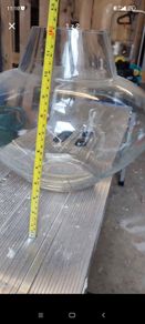 Big glass flowerpot