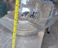 Big glass flowerpot
