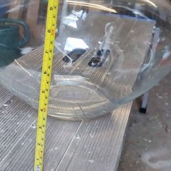 Big glass flowerpot