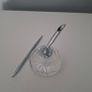 Vintage Waterford Crystal Cut Paperweight Pen Holder Image 3