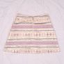 Traffic People Gold Pink Blue Metallic Geometric Jacquard Mini Skirt Size S Image 6