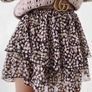 Print Tiered Frill Mini Skirt Image 2