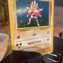 Pokemon Base set Hitmonchan Holo 7/102 Near Mint Condition Image 3