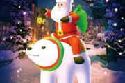 6 FT Christmas Inflatable Decoration Santa Riding Bear with gift bag,LED Lights Holiday Blow Up Yard Decoration,for Holiday Xmas Party,Indoor,Outdoor,Garden,Yard Lawn Winter Decor (FREE POSTAGE)