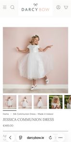 Darcy Bow Jessica Communion Dress