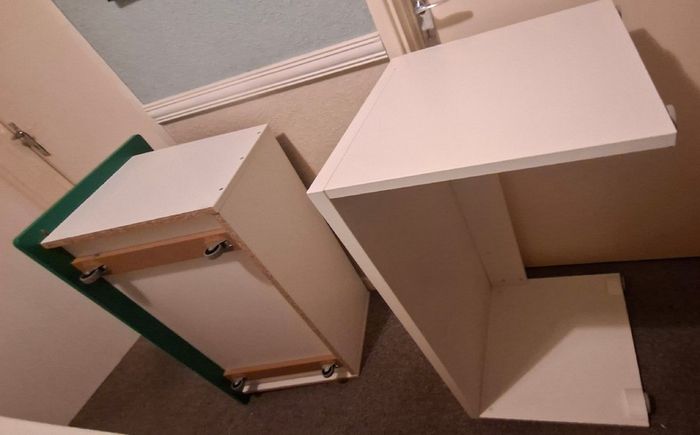 SMASTAD bench with toy storage
