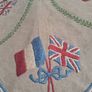 WW1 Embroidered Linen Tray Runner and Tea Cosy Image 8