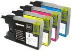 Compatible For Brother LC123 Four Pack Ink Cartridges High Yield