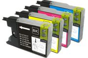 Compatible For Brother LC123 Four Pack Ink Cartridges High Yield
