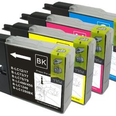 Compatible For Brother LC123 Four Pack Ink Cartridges High Yield