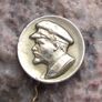 Vintage Vladimir Lenin Soviet Union Workers Cap Pin Image 2