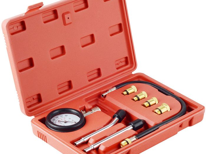 Petrol Engine Compression Tester Kit Set For Cars and Motorcycles