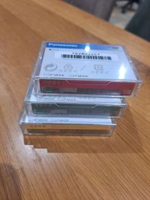 3x Panasonic DVMUJIC red, green and yellow. Mini DV. Unopened. 60 ME 60/90.