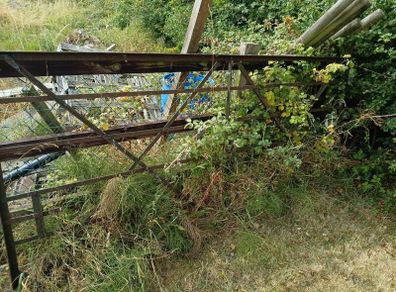 cast iron flatbar gate