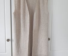 Cotton/Linen Hand Crocheted Vest
