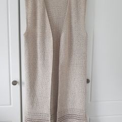Cotton/Linen Hand Crocheted Vest