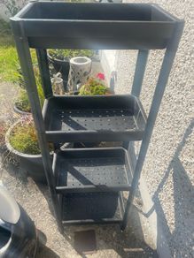 plastic shelving unit