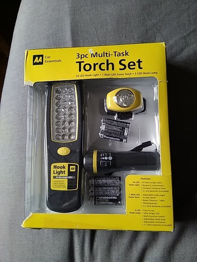 AA 3 Piece Torch Set